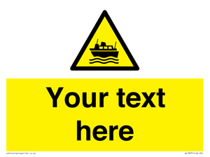 Custom warning ferries crossing vessels